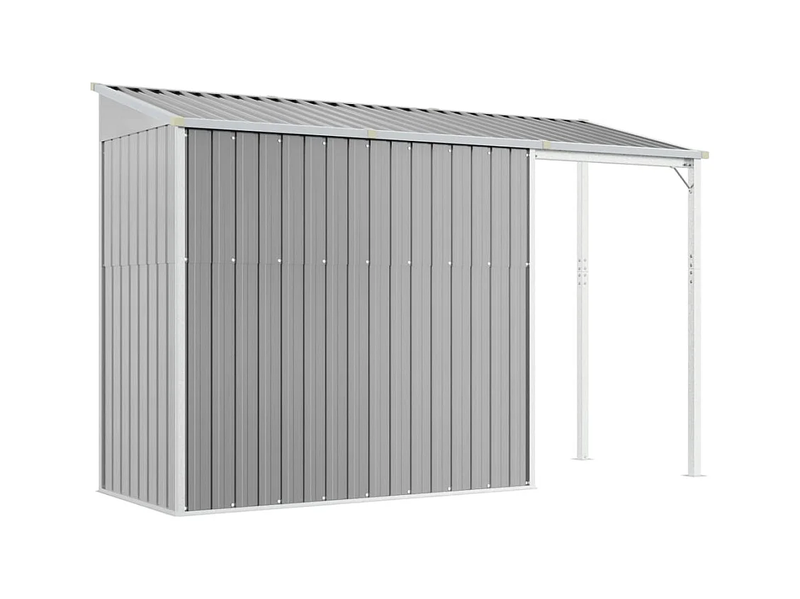 Abri de jardin cabane grise 277 x 110.5 x 181 cm 02_0022218