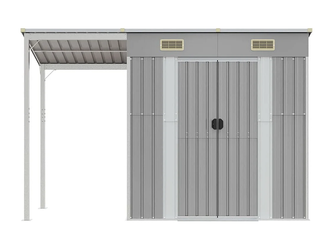 Abri de jardin cabane grise 277 x 110.5 x 181 cm 02_0022218