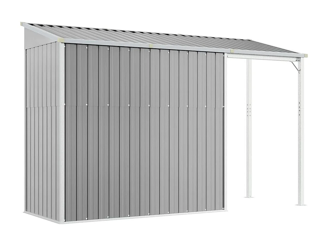 Abri de jardin cabane grise 277 x 110.5 x 181 cm 02_0022218