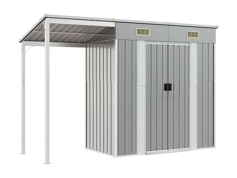 Abri de jardin cabane grise 277 x 110.5 x 181 cm 02_0022218