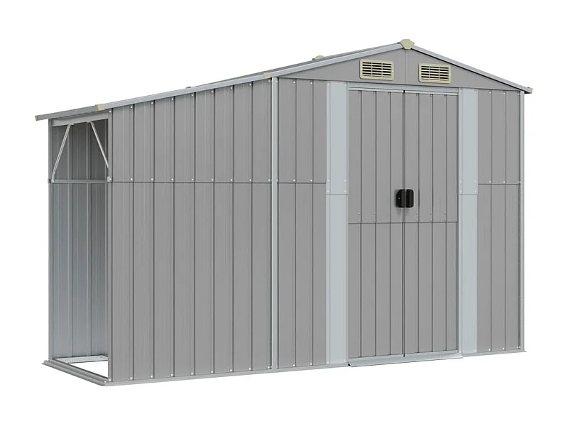Abri de jardin cabane grise 277 x 93 x 179 cm 02_0022239
