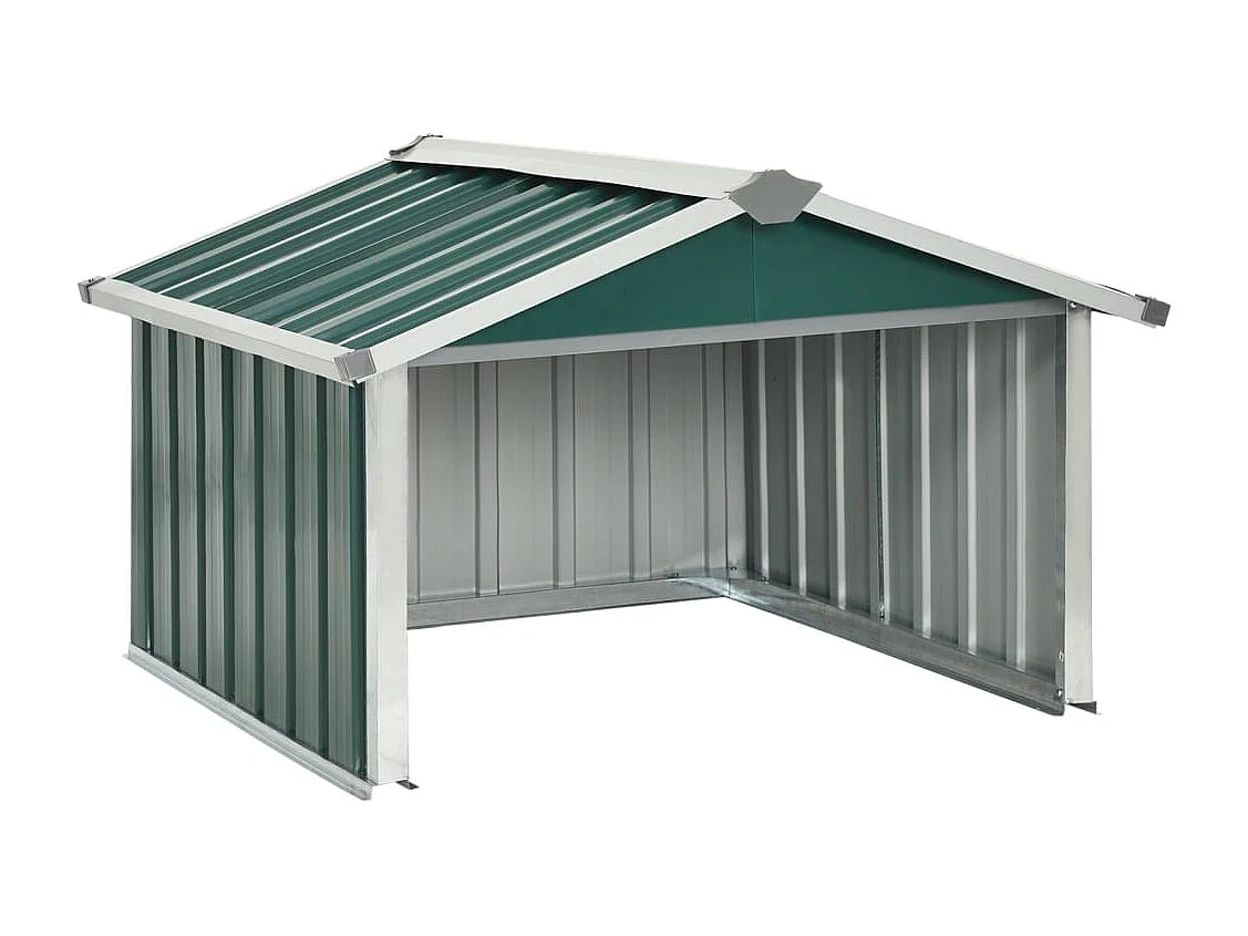 Abrigo para cortador de grama robô de jardim 92 x 97 x 63 cm aço galvanizado verde 02_0022395