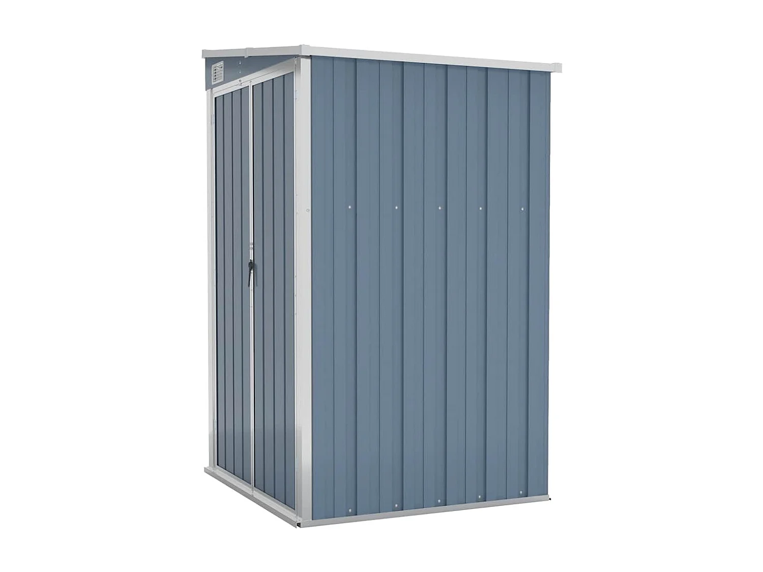 Remise de jardin murale grise 118 x 100 x 178 cm 02_0044056