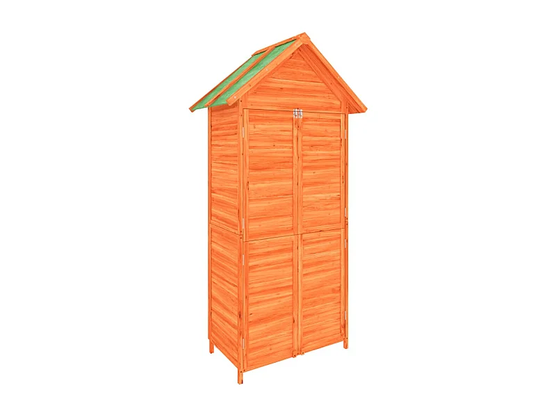 Abri de jardin cabane bois marron 89 x 52.5 x 175 cm 02_0022425