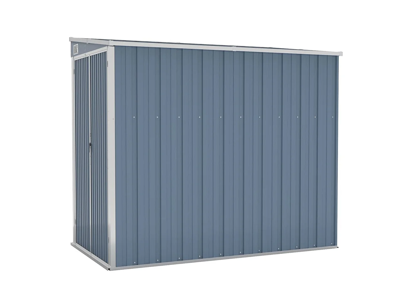 Abri de jardin cabane grise 118 x 194 x 178 cm 02_0022332