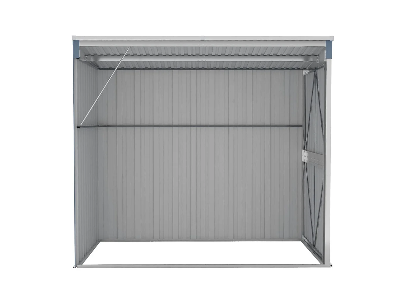 Abri de jardin cabane grise 118 x 194 x 178 cm 02_0022332