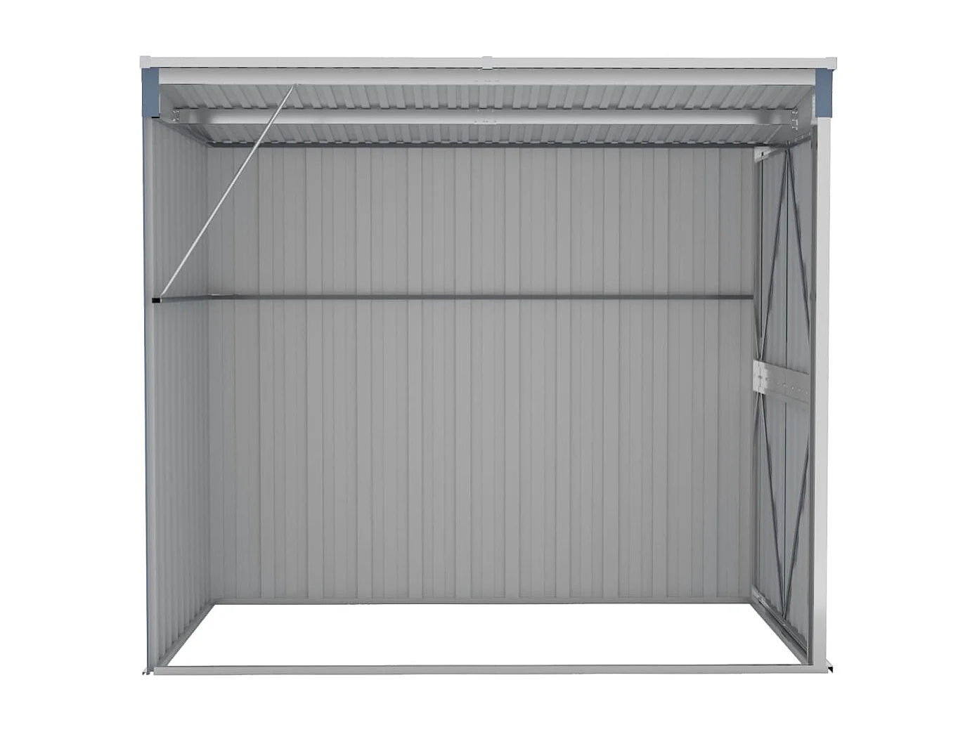 Abri de jardin cabane grise 118 x 194 x 178 cm 02_0022332