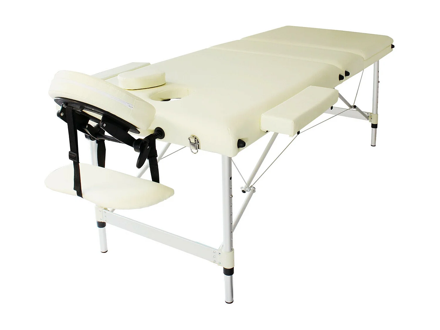 Table de massage en aluminium beige 213 x 56.5 x 83 cm 16_0000341