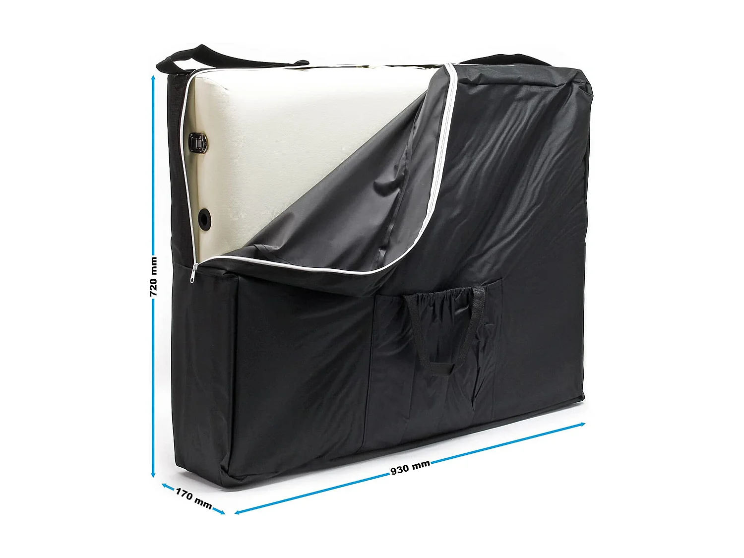 Table de massage en aluminium beige 213 x 56.5 x 83 cm 16_0000341