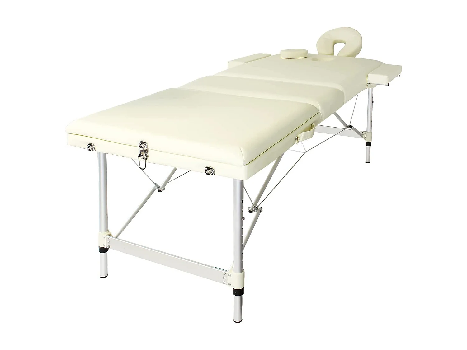 Table de massage en aluminium beige 213 x 56.5 x 83 cm 16_0000341
