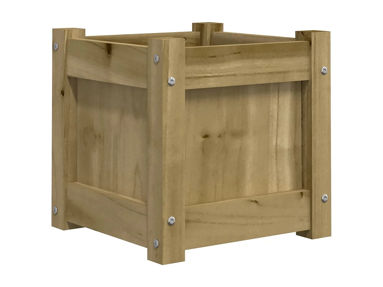 Jardinière bac lit surélevé bois marron 31 x 31 x 31 cm 02_0039031