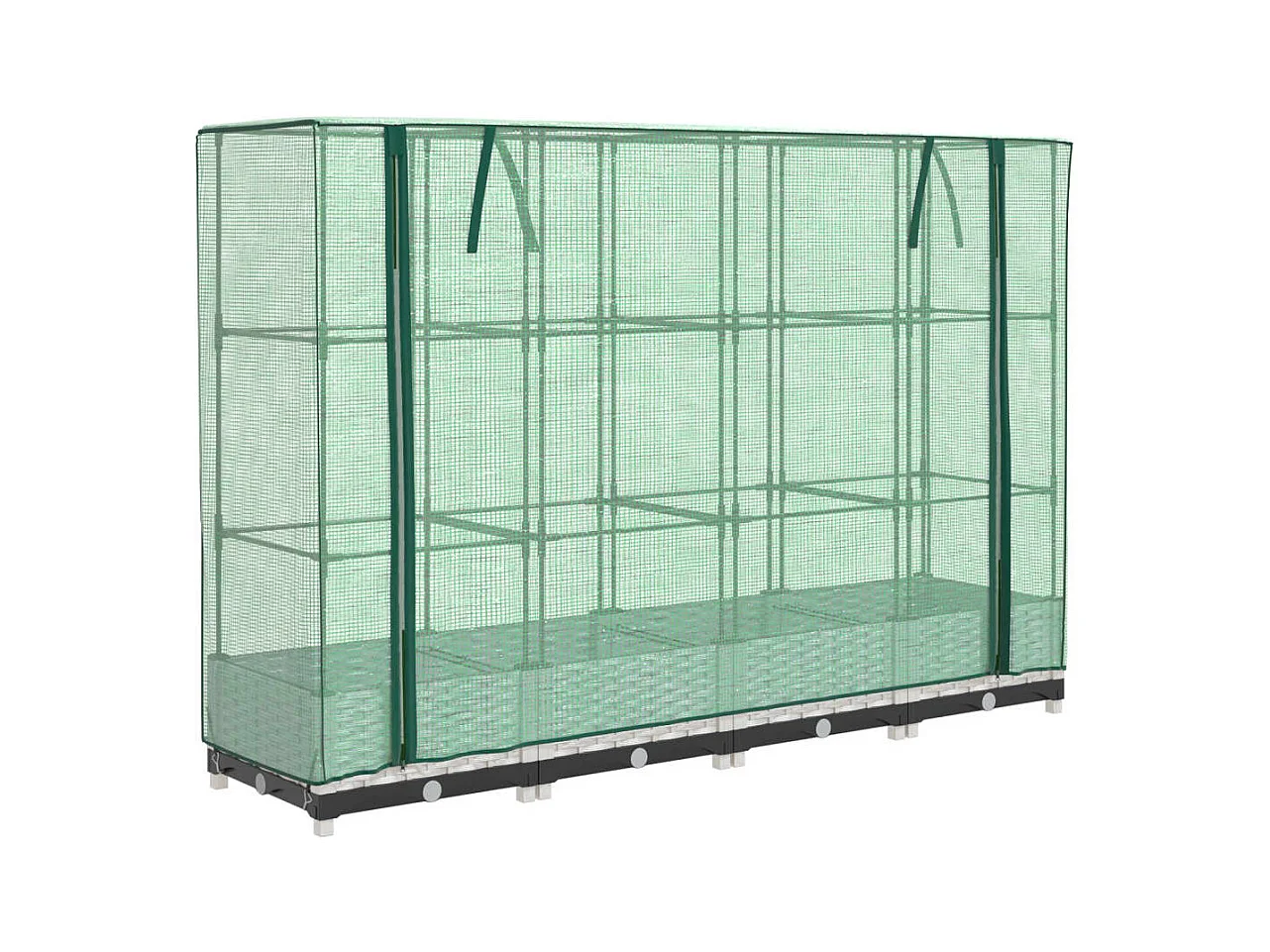 Jardinière bac lit surélevé blanche 160 x 40 x 123 cm 02_0038750