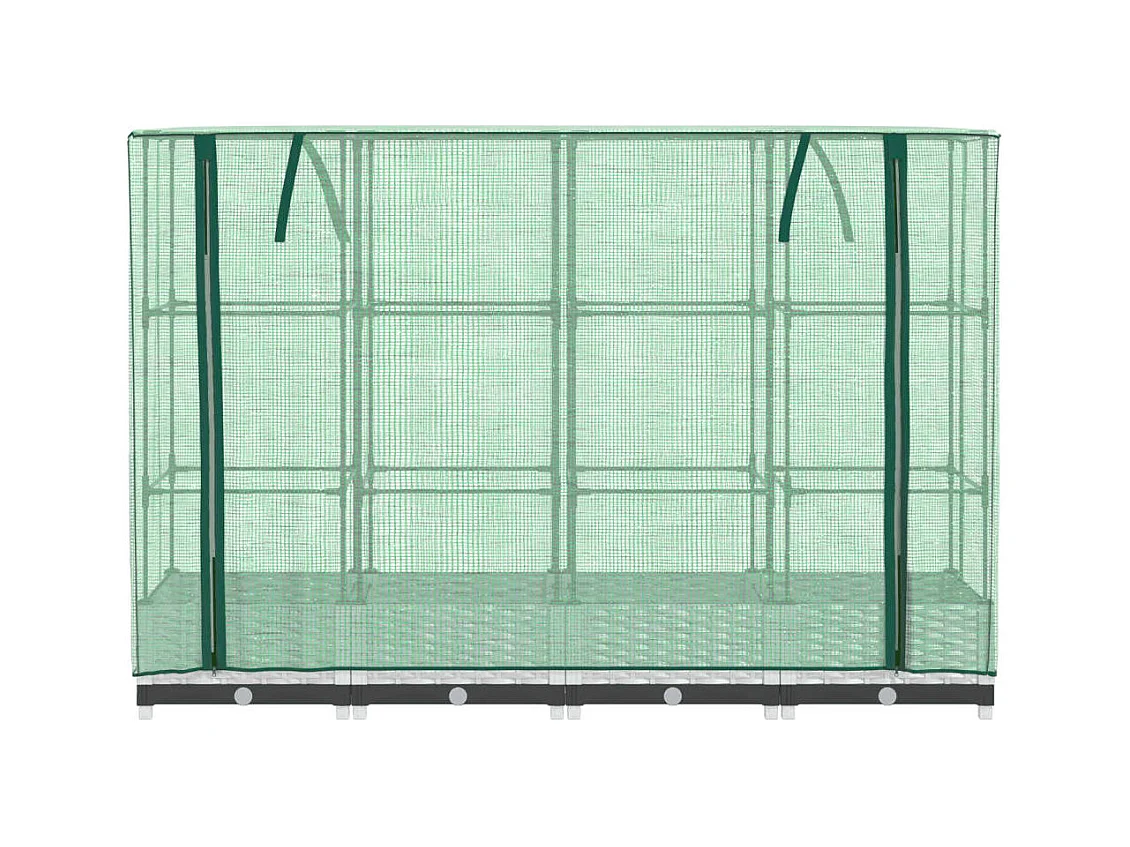 Jardinière bac lit surélevé blanche 160 x 40 x 123 cm 02_0038750