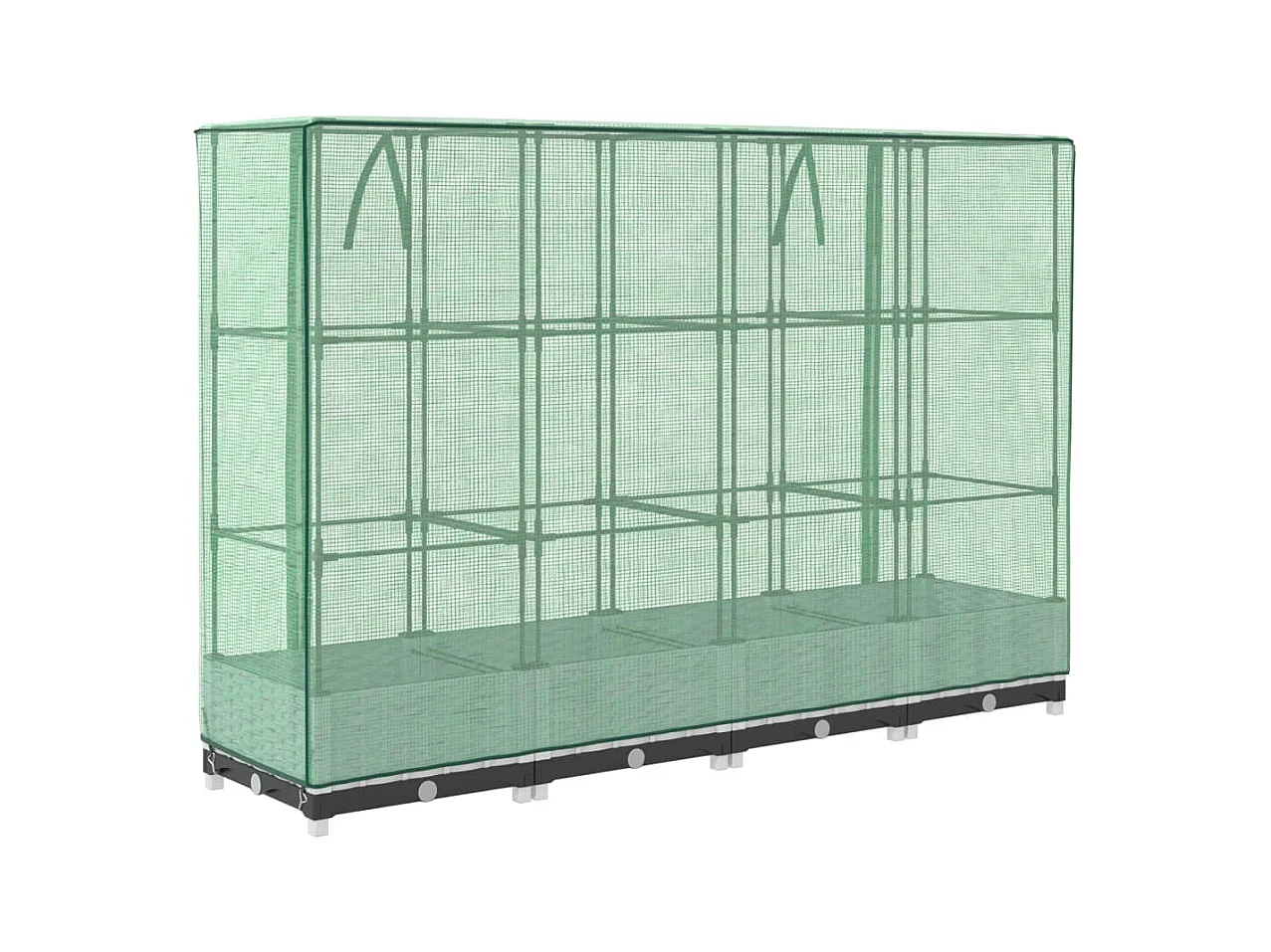 Jardinière bac lit surélevé blanche 160 x 40 x 123 cm 02_0038750