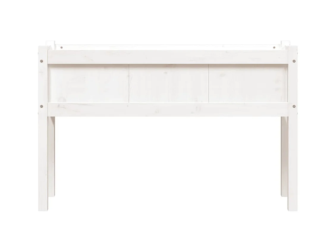 Jardinière bac lit surélevé bois blanche 110 x 31 x 70 cm 02_0039018