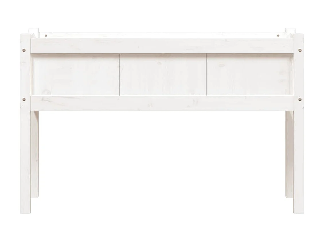 Jardinière bac lit surélevé bois blanche 110 x 31 x 70 cm 02_0039018
