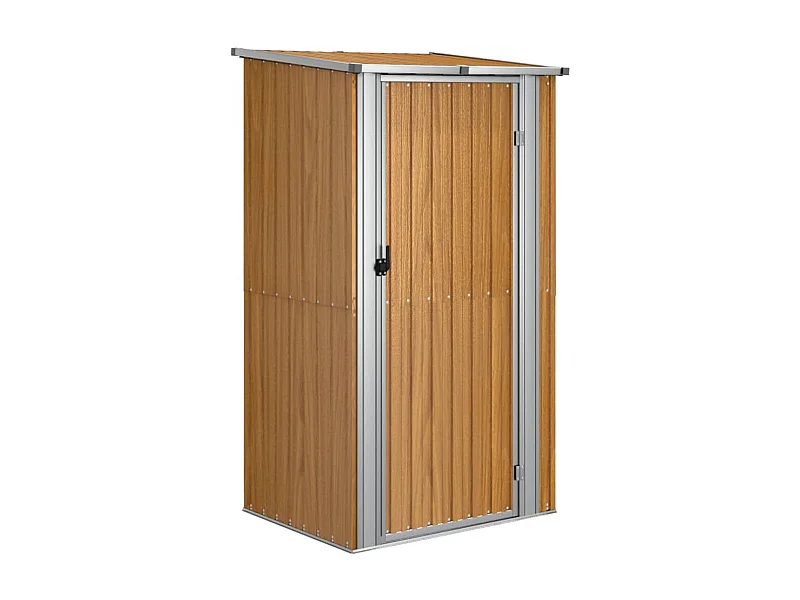 Abri de jardin cabane marron 118.5 x 97 x 209.5 cm 02_0022266