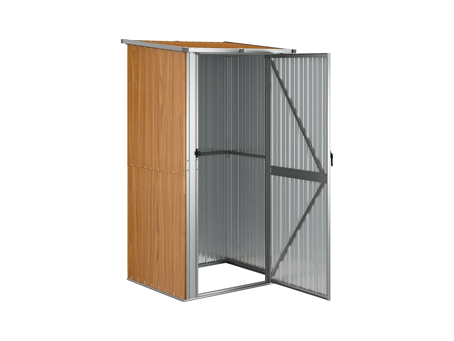 Abri de jardin cabane marron 118.5 x 97 x 209.5 cm 02_0022266