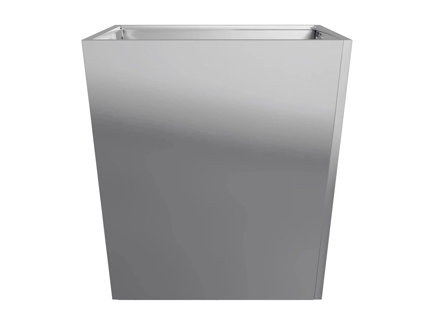 Jardinera elevada para terraza o jardín 50 x 50 x 50 cm acero galvanizado color gris 02_0037660