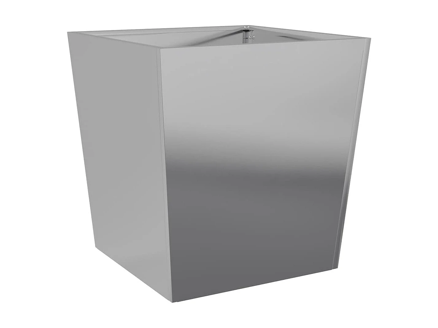 Jardinera elevada para terraza o jardín 50 x 50 x 50 cm acero galvanizado color gris 02_0037660