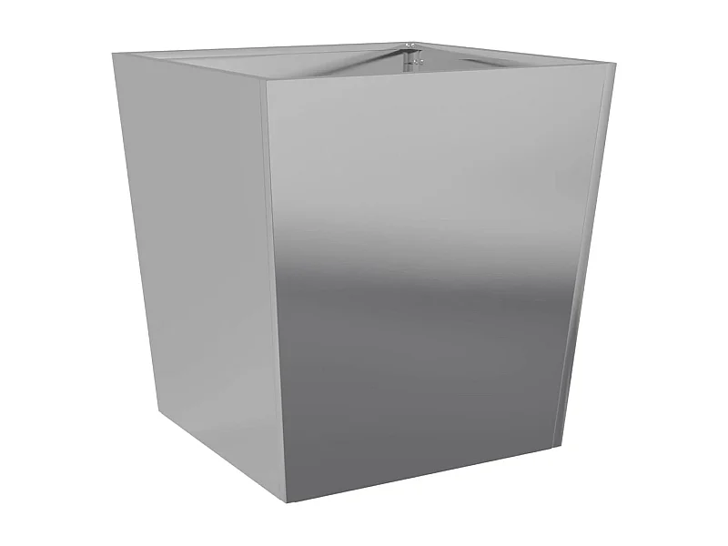 Jardinera elevada para terraza o jardín 50 x 50 x 50 cm acero galvanizado color gris 02_0037660