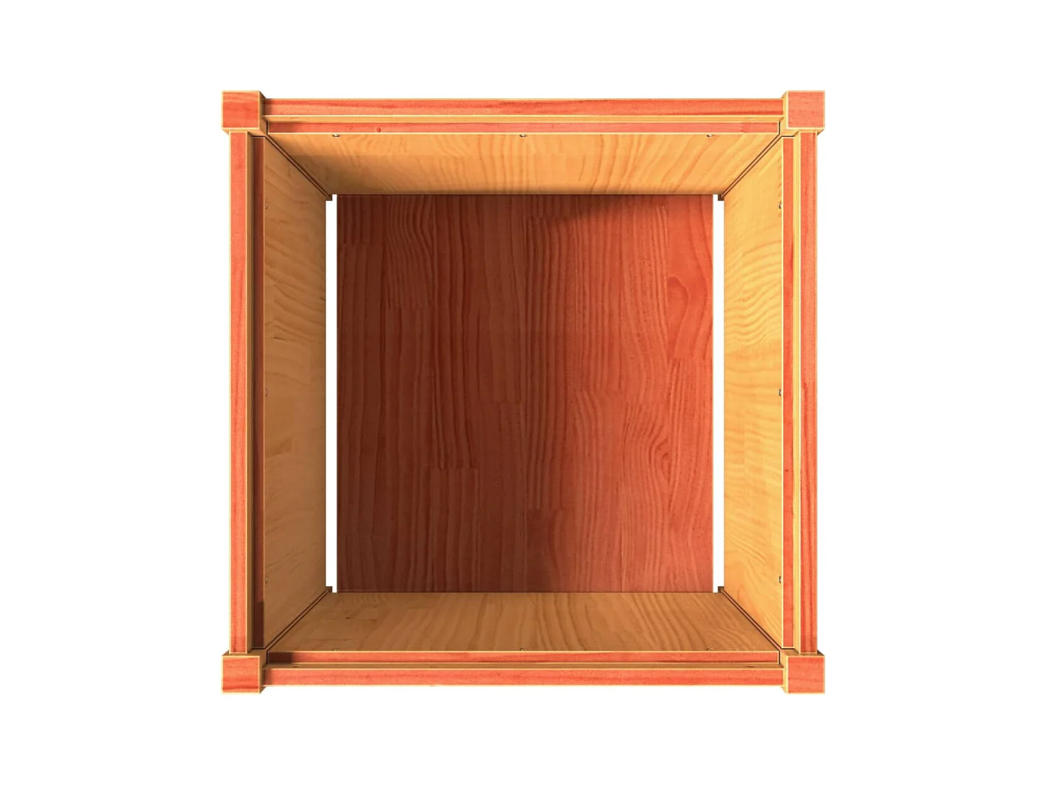 Jardinière bac lit surélevé bois marron 60 x 60 x 60 cm 02_0038475