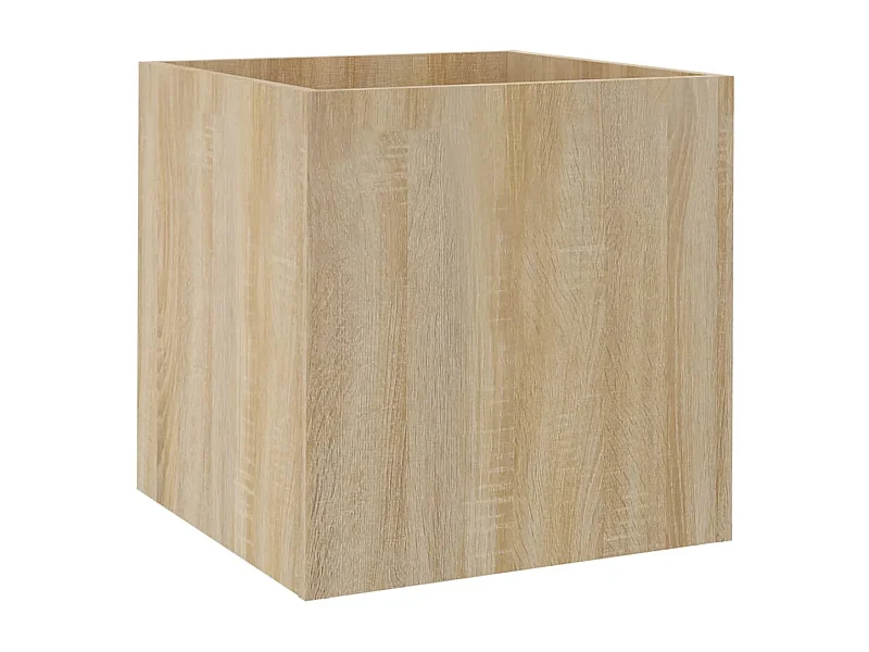 Jardinière bac lit surélevé bois marron 40 x 40 x 40 cm 02_0038724