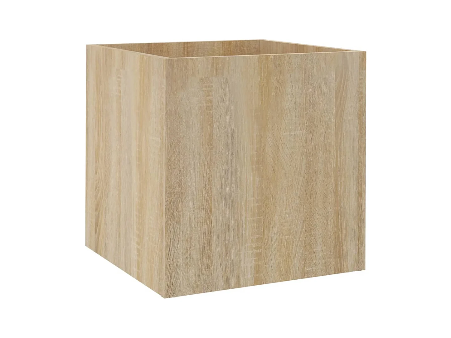 Vassoio per fioriera aiuola rialzata piante fiori terrazzo giardino Sonoma 40 x 40 x 40 cm MDF marrone 02_0038724