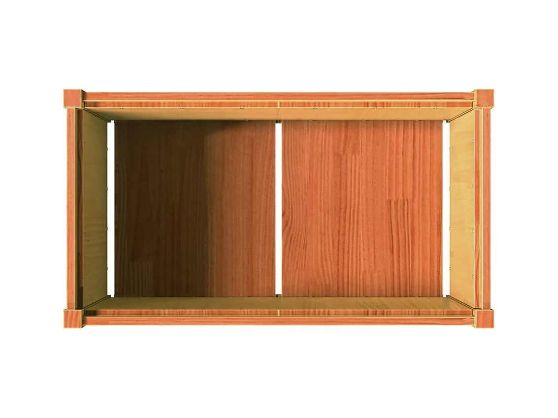 Jardinière bac lit surélevé bois marron 90 x 50 x 50 cm 02_0038516