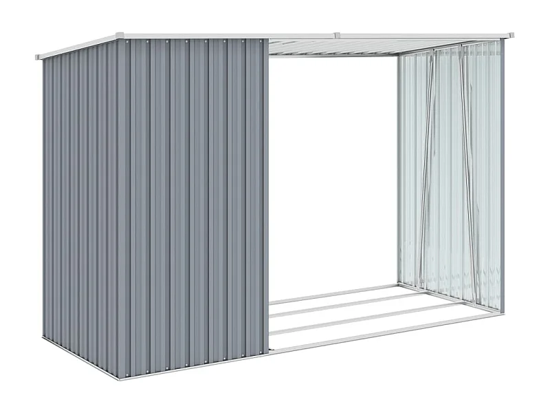 Abri à bois de marron 245 x 98 x 148 cm 02_0022397