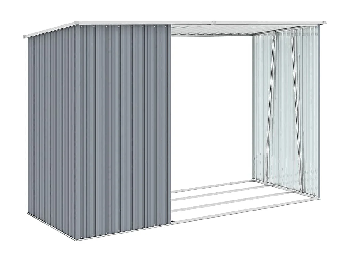 Abri à bois de marron 245 x 98 x 148 cm 02_0022397