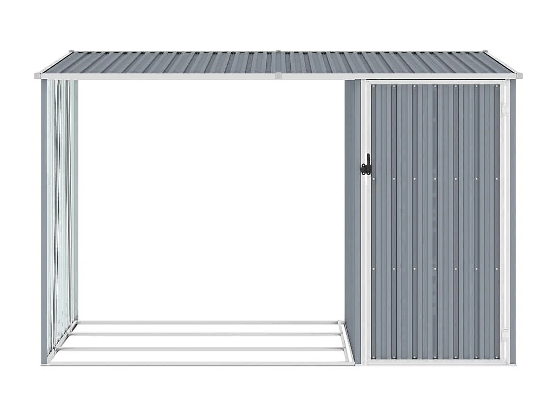 Abri à bois de marron 245 x 98 x 148 cm 02_0022397
