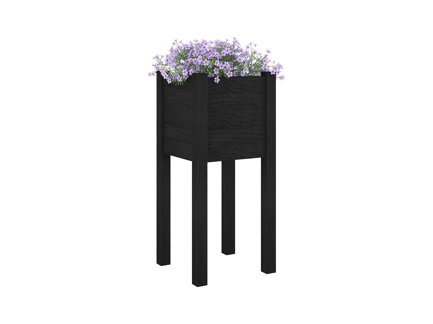 Jardinière bac lit surélevé bois marron 31 x 31 x 70 cm 02_0038893