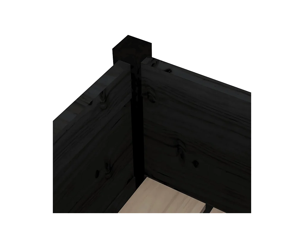 Jardinière bac lit surélevé bois marron 31 x 31 x 70 cm 02_0038893