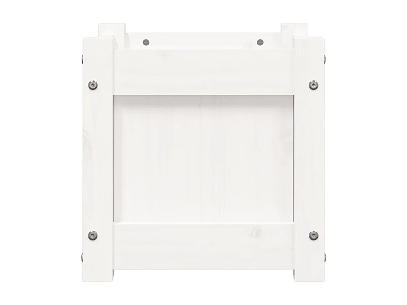 Jardinière bac lit surélevé bois blanche 31 x 31 x 31 cm 02_0037499