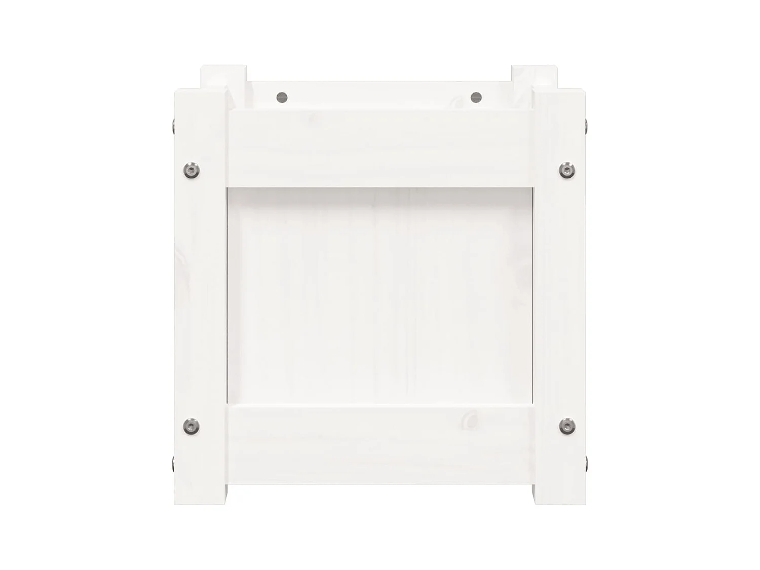 Jardinière bac lit surélevé bois blanche 31 x 31 x 31 cm 02_0037499