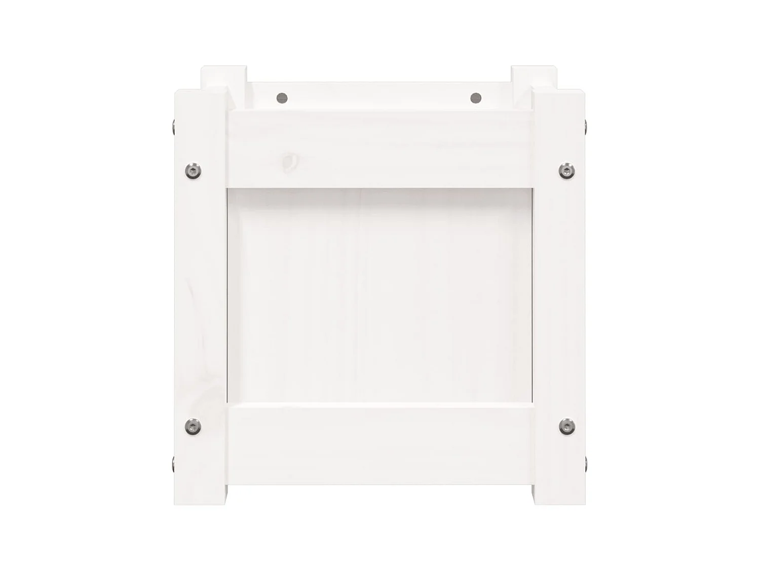 Jardinière bac lit surélevé bois blanche 31 x 31 x 31 cm 02_0037499