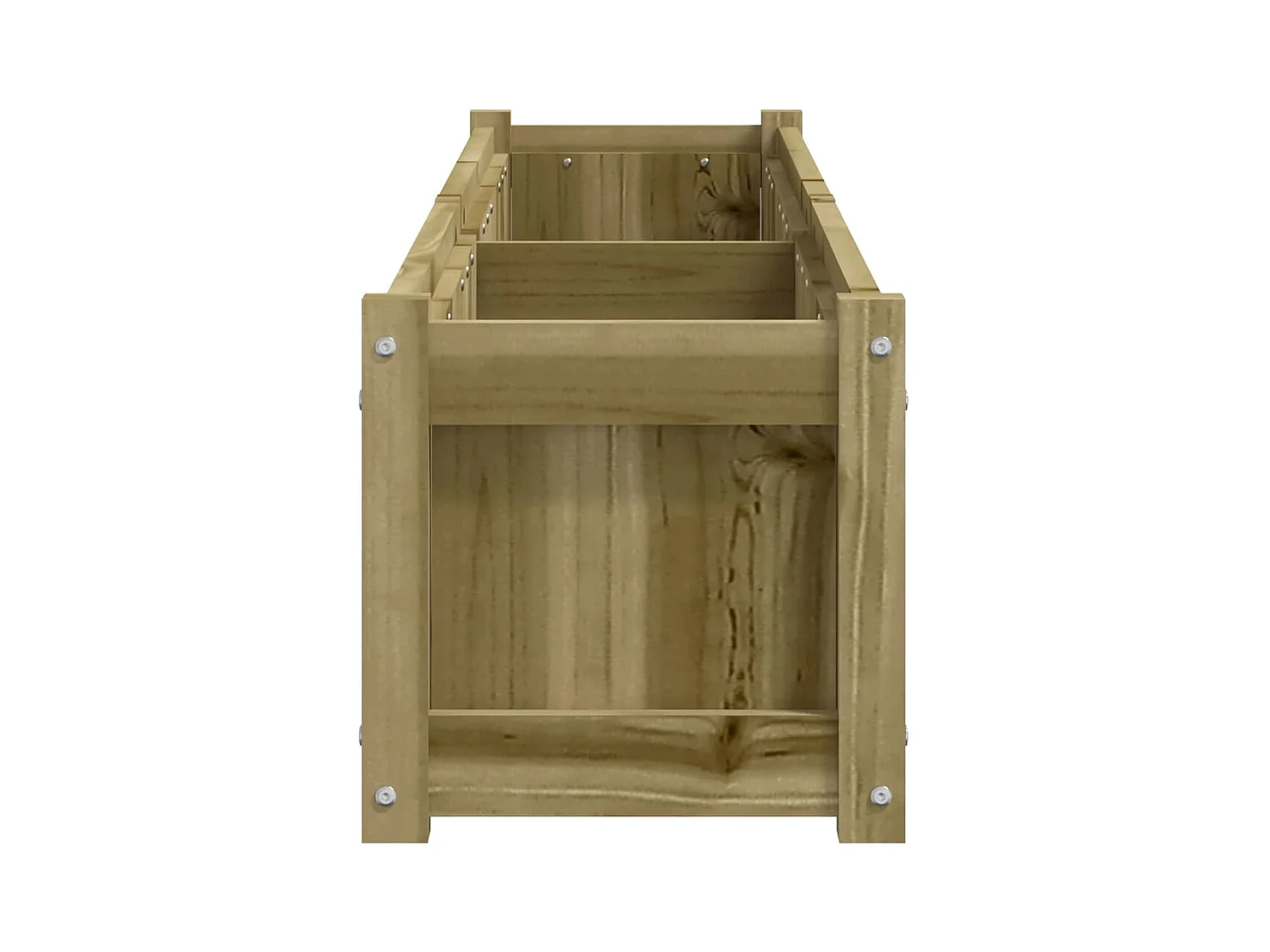 Jardinière bac lit surélevé bois marron 180 x 31 x 31 cm 02_0037469