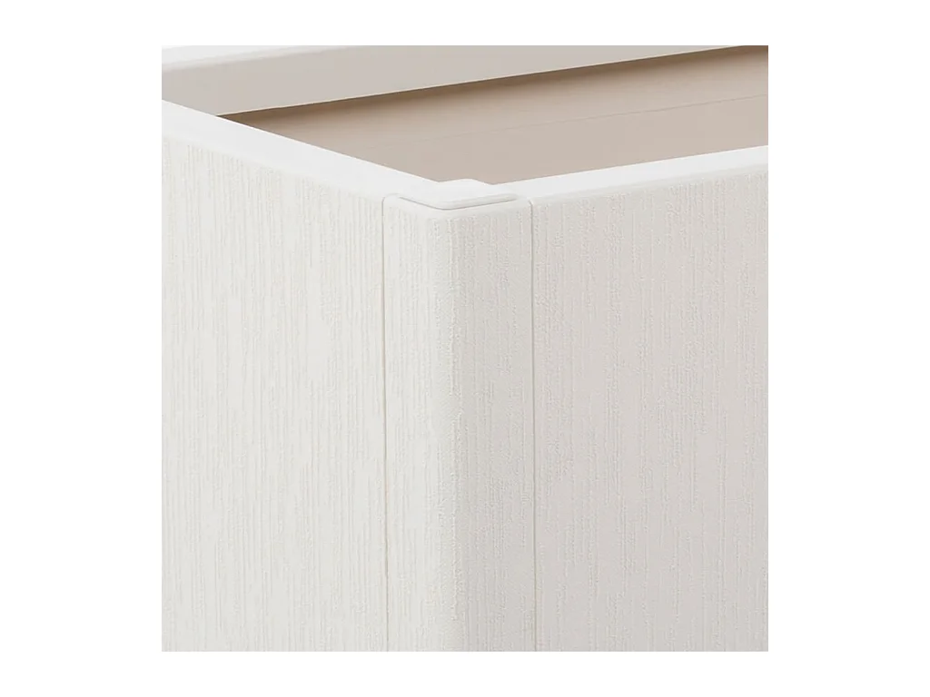 Vassoio per fioriera aiuola rialzata piante fiori terrazza giardino 80 x 36 x 35 cm PP bianco 02_0037867