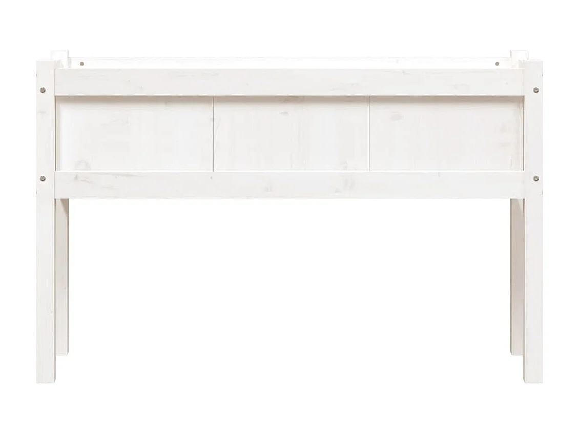 Jardinière bac lit surélevé bois blanche 110 x 31 x 70 cm 02_0038870