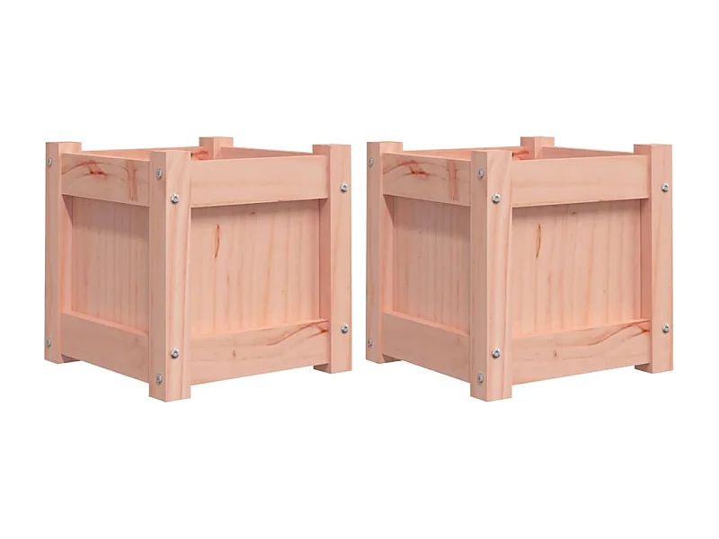 Jardinière bac lit surélevé bois marron 31 x 31 x 31 cm 02_0039058