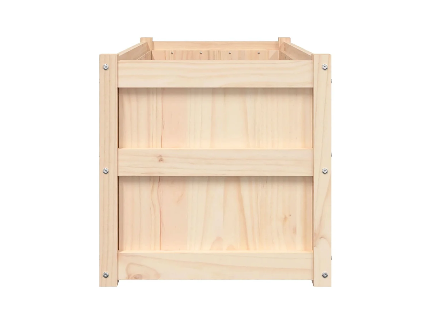 Jardinière bac lit surélevé bois marron 90 x 50 x 50 cm 02_0038568