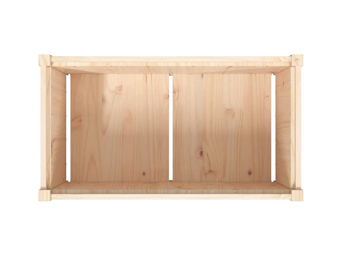 Jardinière bac lit surélevé bois marron 90 x 50 x 50 cm 02_0038568