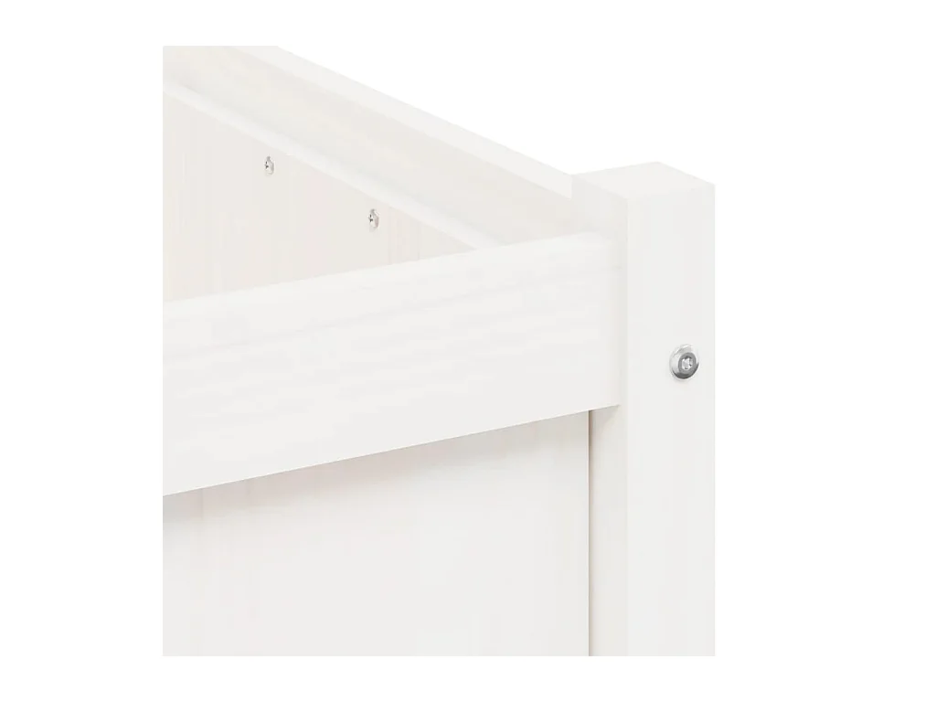 Jardinière bac lit surélevé bois blanche 50 x 50 x 50 cm 02_0037666