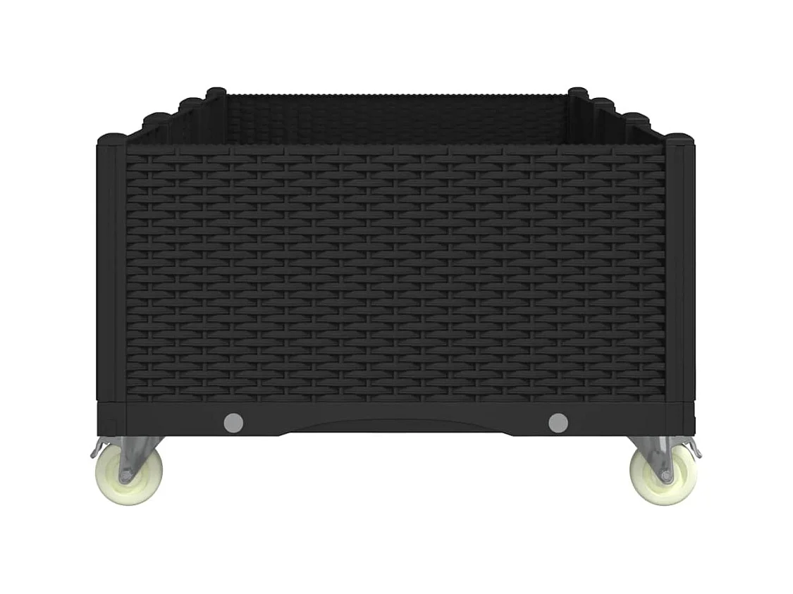 Jardinière bac lit surélevé noire 150 x 80 x 54 cm 02_0038834