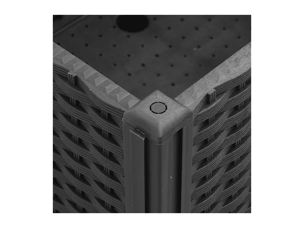 Jardinière bac lit surélevé noire 150 x 80 x 54 cm 02_0038834