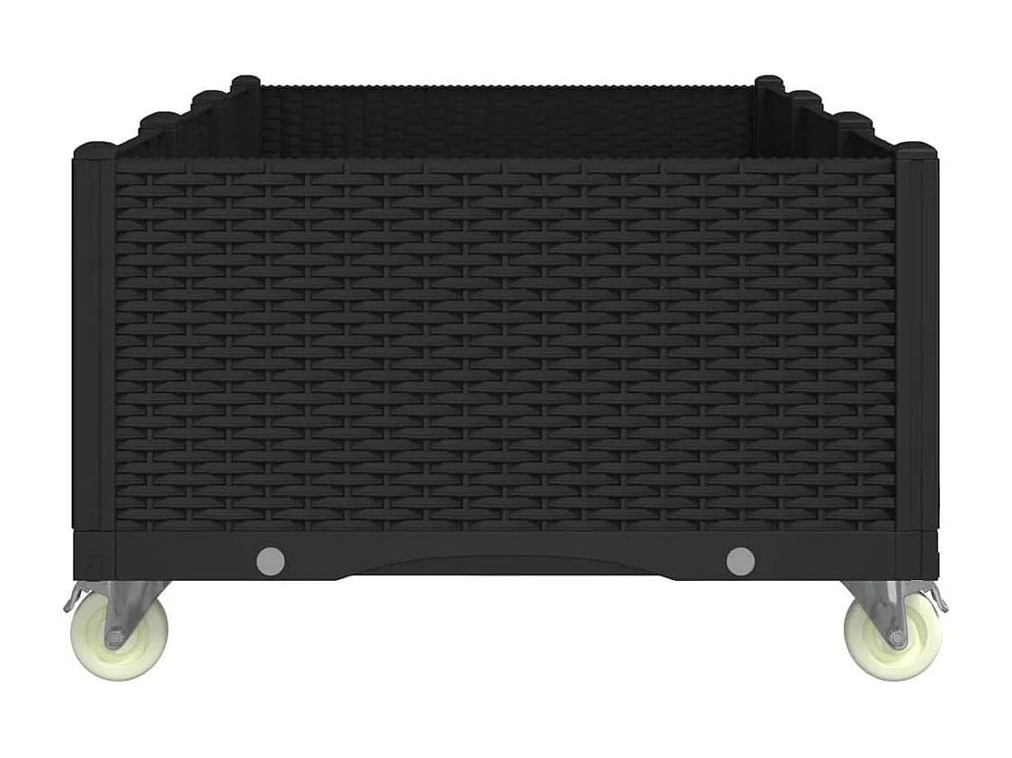 Jardinière bac lit surélevé noire 150 x 80 x 54 cm 02_0038834