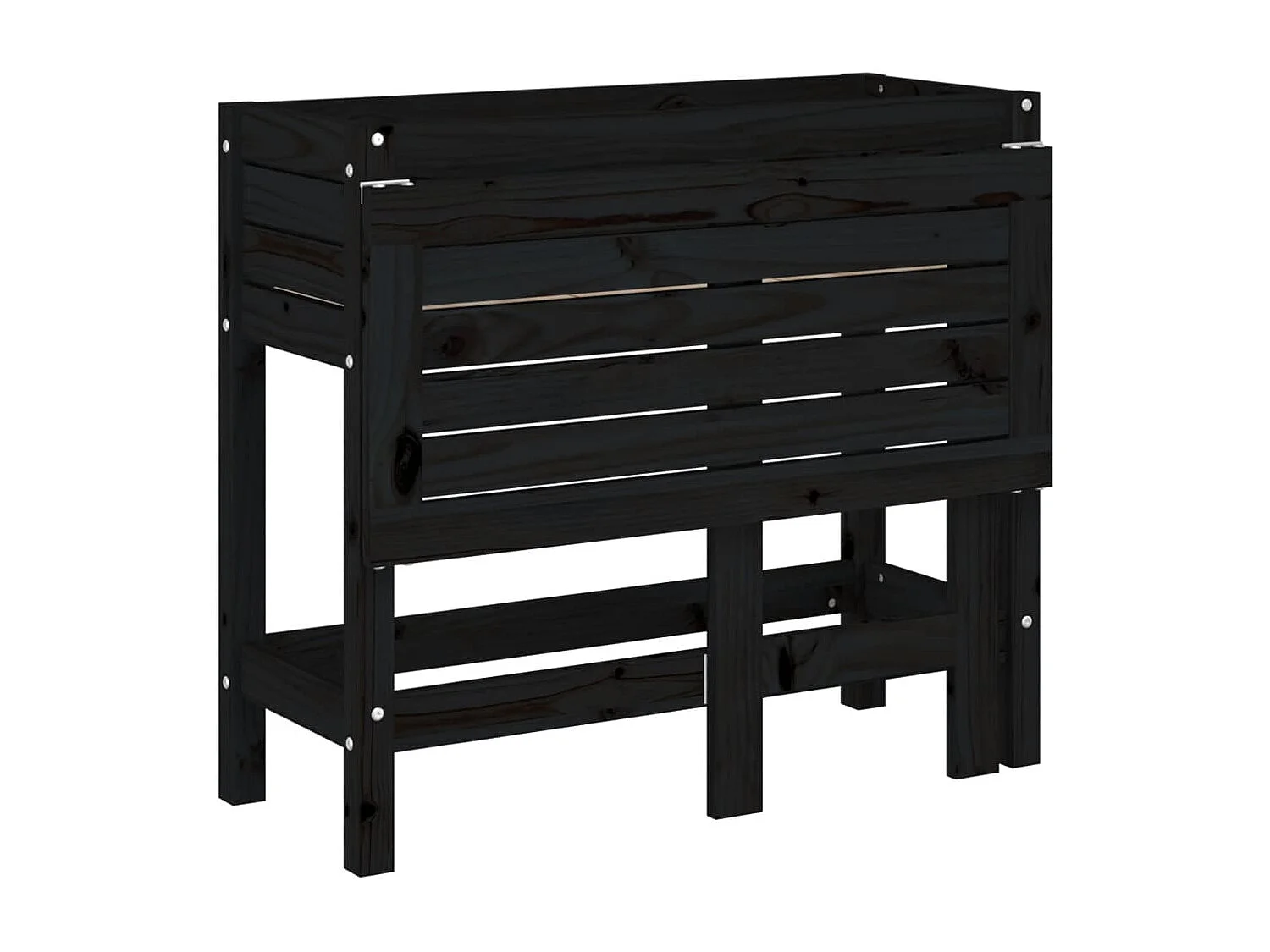 Jardinière bac lit surélevé bois marron 84 x 73 x 75 cm 02_0038583