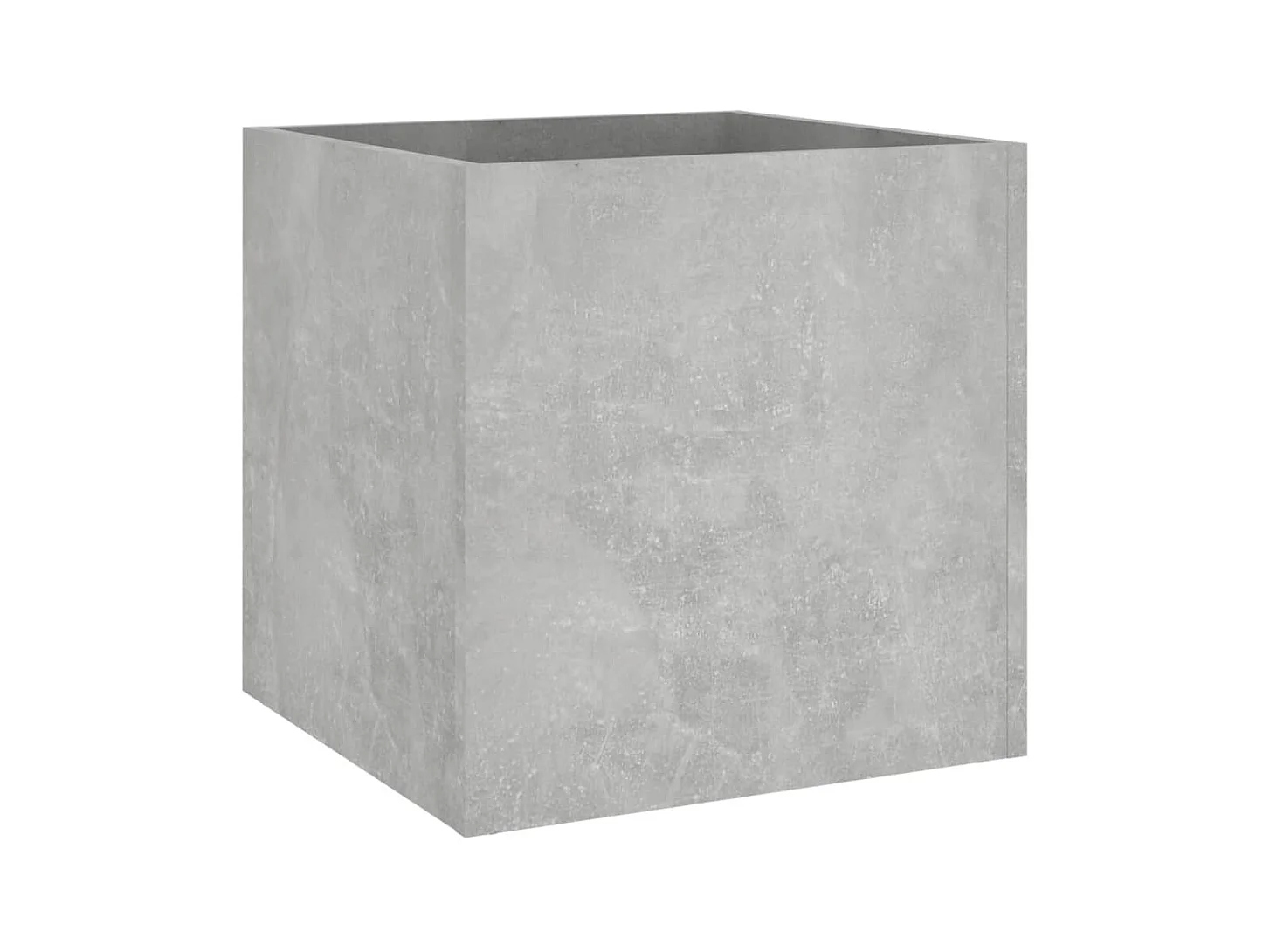Vaso per fioriera aiuola rialzata piante fiori terrazza giardino 40 x 40 x 40 cm MDF grigio 02_0037553