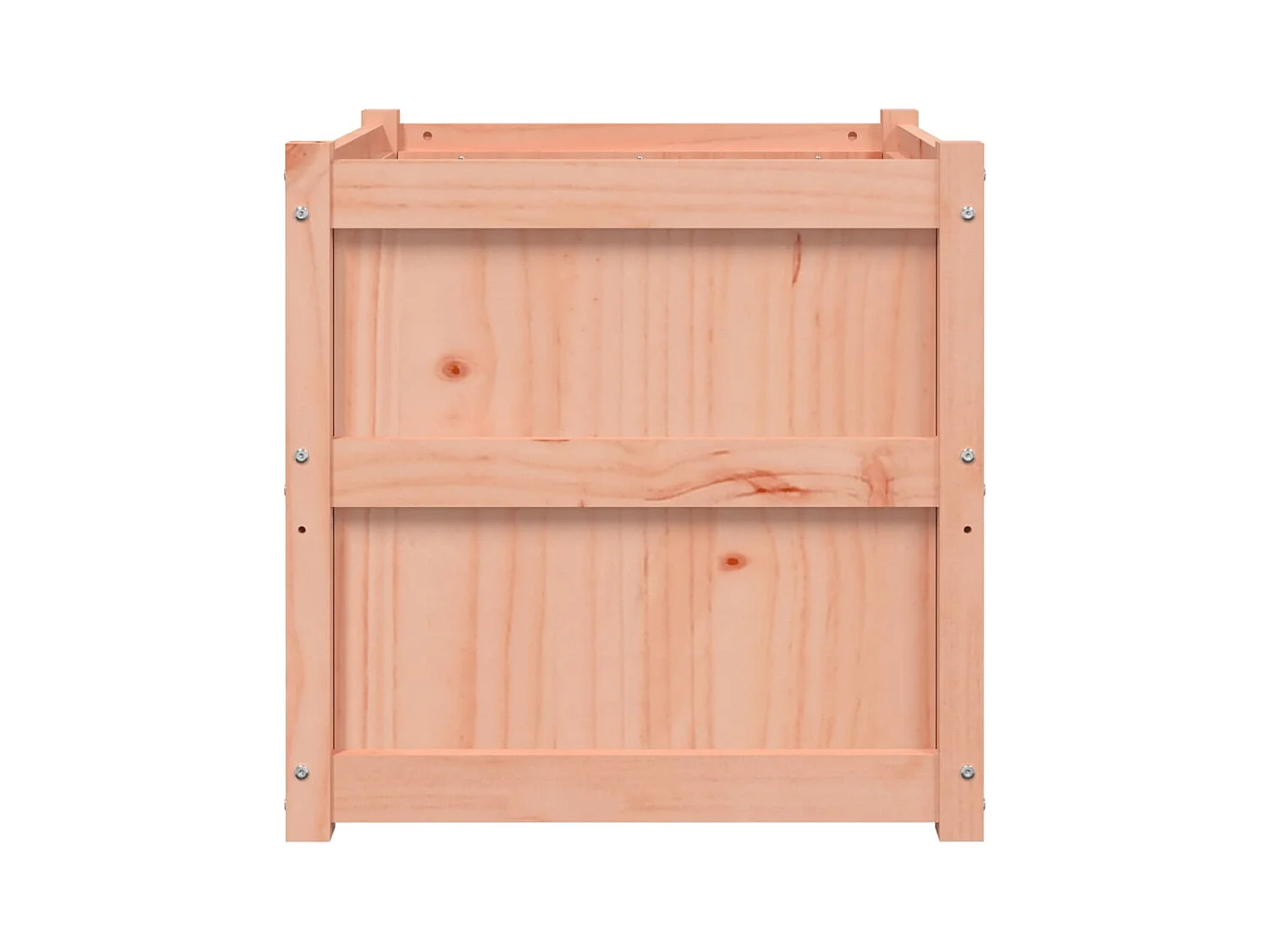 Macetero bancal elevado plantas flores terraza jardín 60 x 60 x 60 cm madera maciza douglas marrón 02_0037724